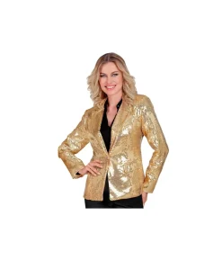 Guld pailletjakke, dame