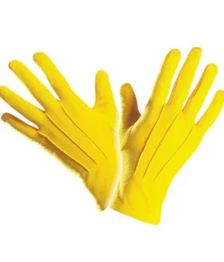 Gule korte handsker
