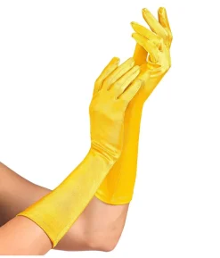 Gule lange handsker