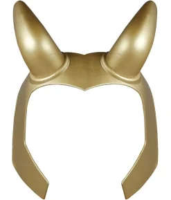 Gylden maske med horn