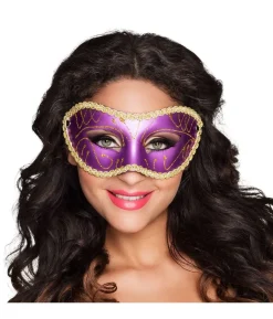 Halvmaske Gabriella lilla