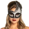 Halvmaske Venice fiamma