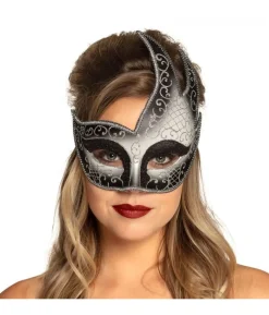Halvmaske Venice fiamma