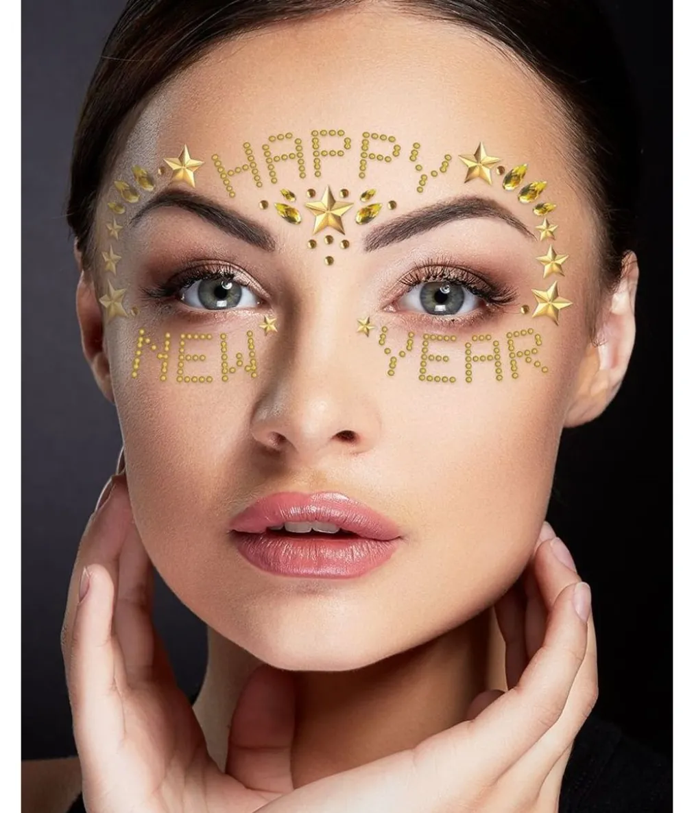 Happy New Year ansigtssten
