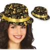 Happy New Year hat, sort og guld