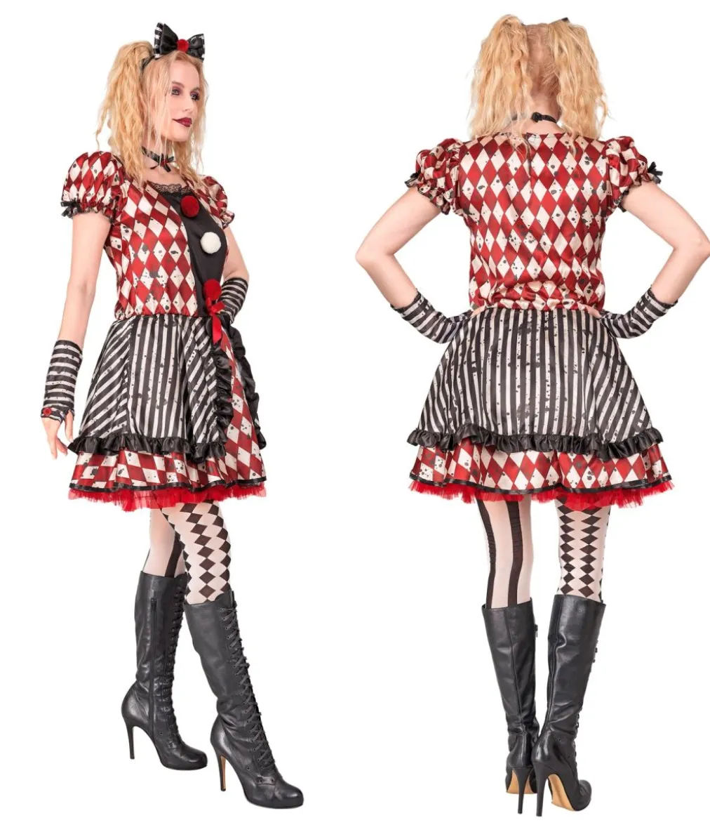 Harlekin Dukke kostume
