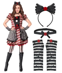 Harlekin Dukke kostume
