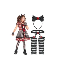 Harlekin Dukke kostume