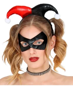 Harlekin maske og hårbøjle
