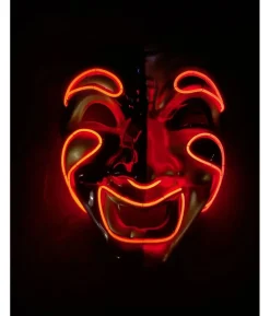 Harlekin nar LED maske