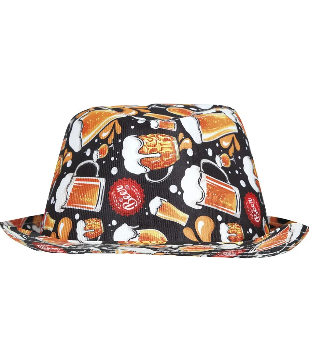 Hat med ølglas