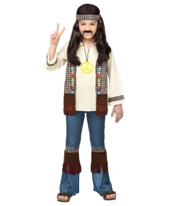 Hippie dreng kostume