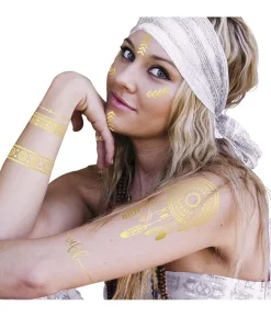 Hippie guld tatovering