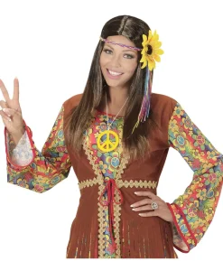 Hippie paryk med blomst