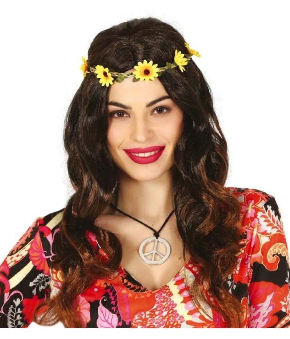 Hippie paryk med blomster