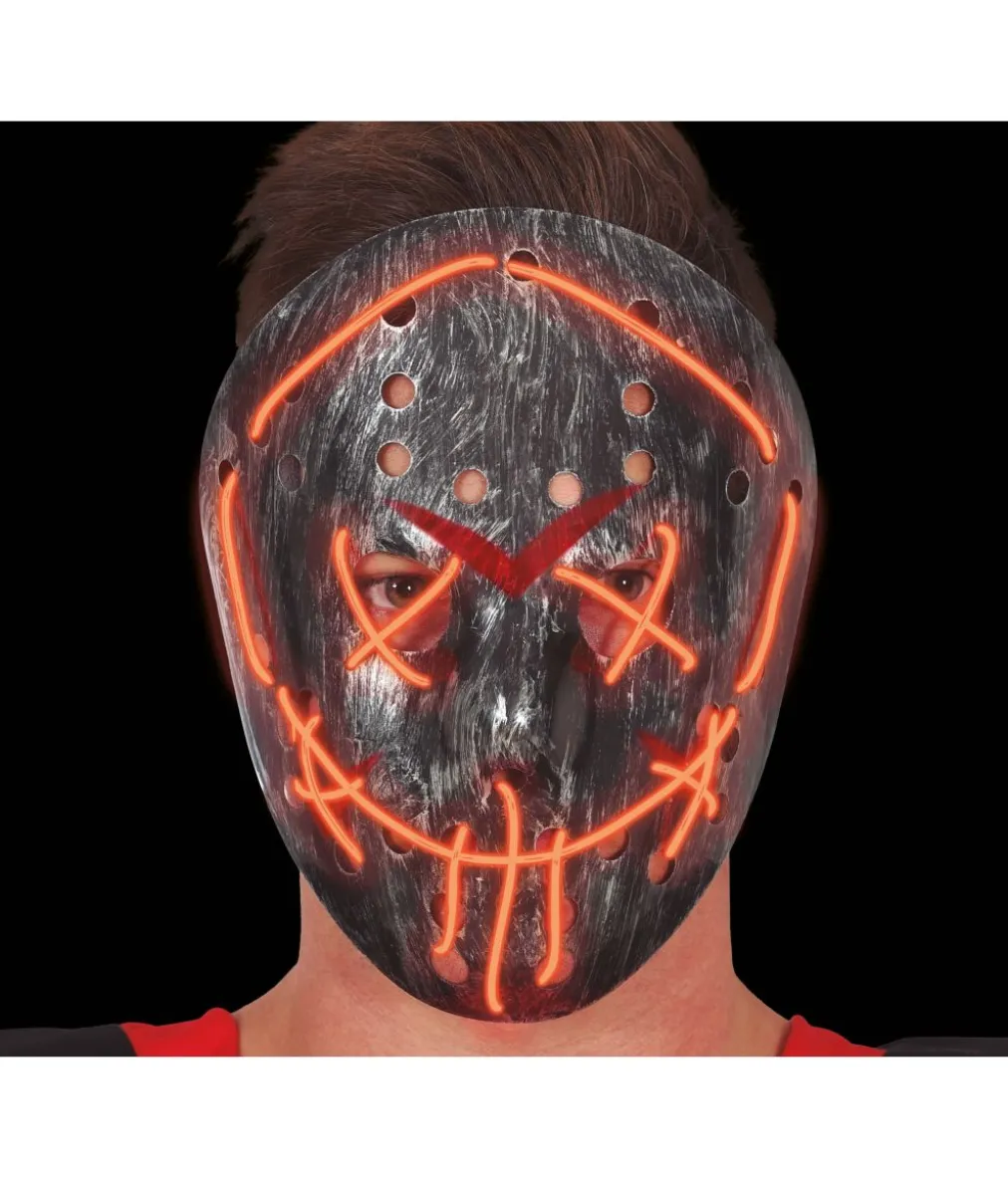 Hockey maske med LED lys