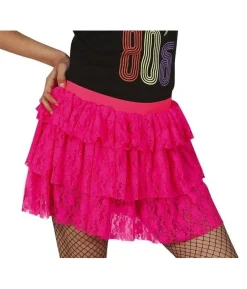 Hot pink 80er skørt