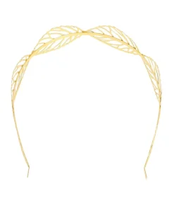 Hårbøjle med guld blade