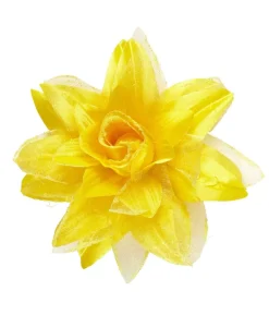 Hårklips med gul blomst