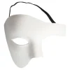 Hvid fantom halvmaske