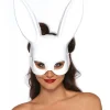 Hvid kanin maske