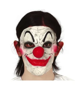 Hvid klovn maske