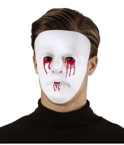 Hvid maske med blod