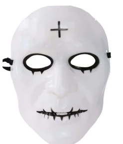 Hvid maske med kors