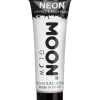 Hvid neon UV krop og ansigstmaling, 12 ml