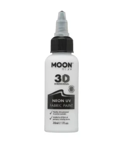 Hvid UV stofmaling, 30 ml