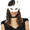 Hvid venetian maske