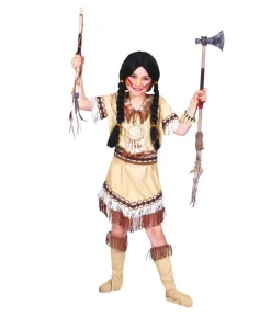 Indianerpige kostume