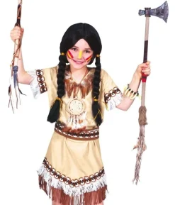 Indianerpige kostume