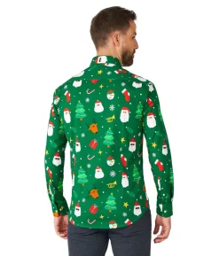 Juleskjorte Festivity Green