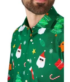 Juleskjorte Festivity Green