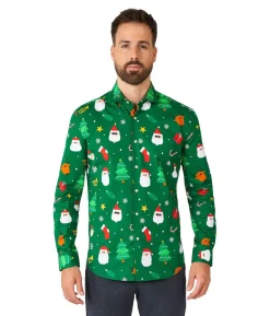 Juleskjorte Festivity Green