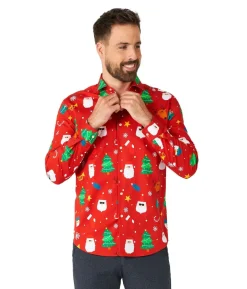 Juleskjorte Festivity Red