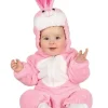 Kanin baby kostume, pink