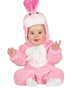 Kanin baby kostume, pink