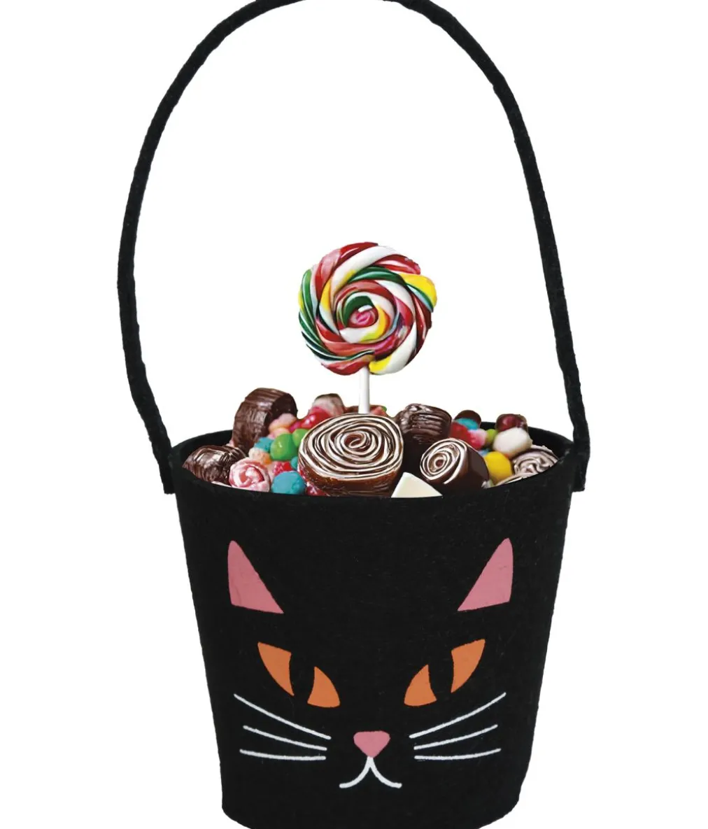 Katte slikkurv i filt, 10cm