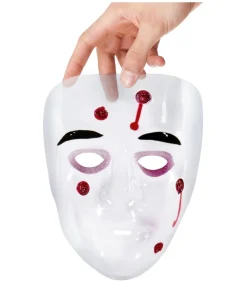Klar maske med skudhuller