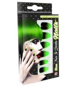 Kunstige negle Fade in Neon