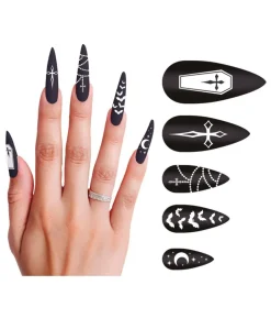 Kunstige vampyr negle, 12 stk