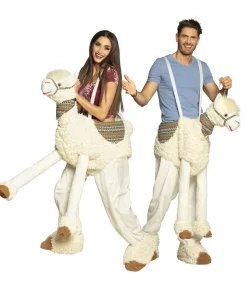 Lama piggy back kostume, voksen