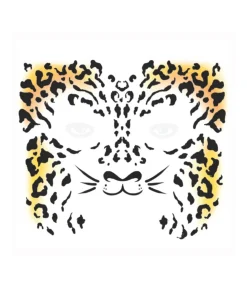 Leopard ansigtstatovering