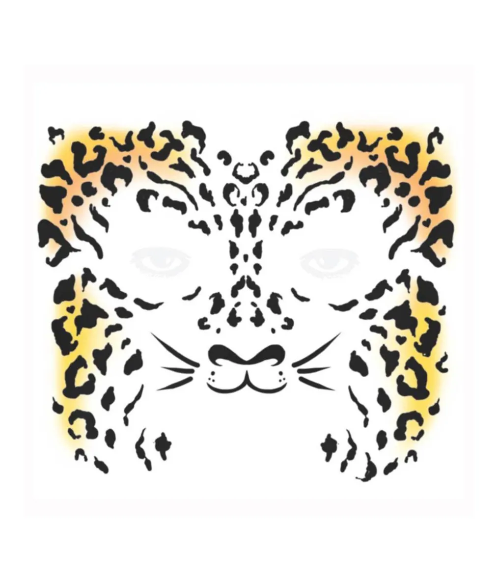 Leopard ansigtstatovering