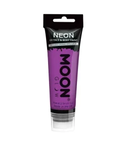 Lilla neon UV krop og ansigstmaling, 75 ml.