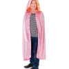 Lyserød velour kappe
