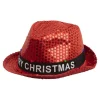 Merry Christmas fedora med lys