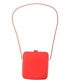 Neon gummi taske, orange